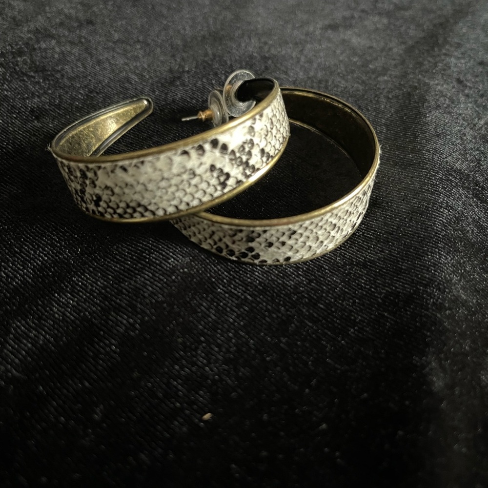 Textured Hoop Earrings
